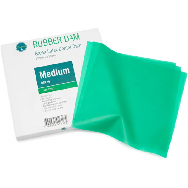 Rubber Dam sheets (1 box / 36 sheets)